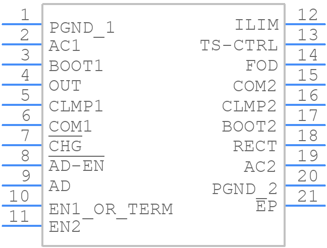 BQ51013ARHLT - Texas Instruments - PCB symbol