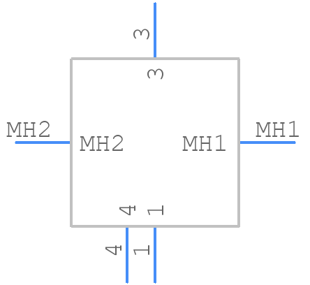 M8AS-03PMMR-SF8001 - Amphenol - PCB symbol