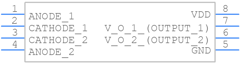 TLP2261(TP4,E - Toshiba - PCB symbol