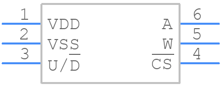 MCP4022T-103E/CH - Microchip - PCB symbol