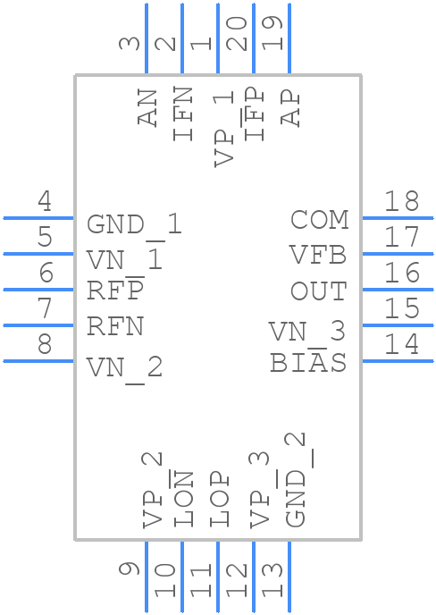 AD831APZ - Analog Devices - PCB symbol