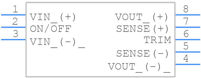 SQ24T08060-PBA0G - Bel Power Solutions - PCB symbol