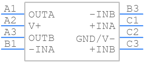 LM358TP/NOPB - Texas Instruments - PCB symbol