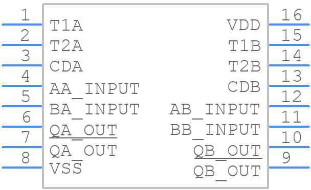 CD4538BCM - onsemi - PCB symbol