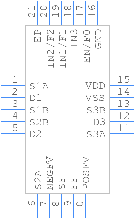 ADG5243FBCPZ-RL7 - Analog Devices - PCB symbol
