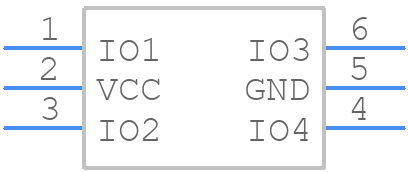 TPD4E001RDBVR - Texas Instruments - PCB symbol
