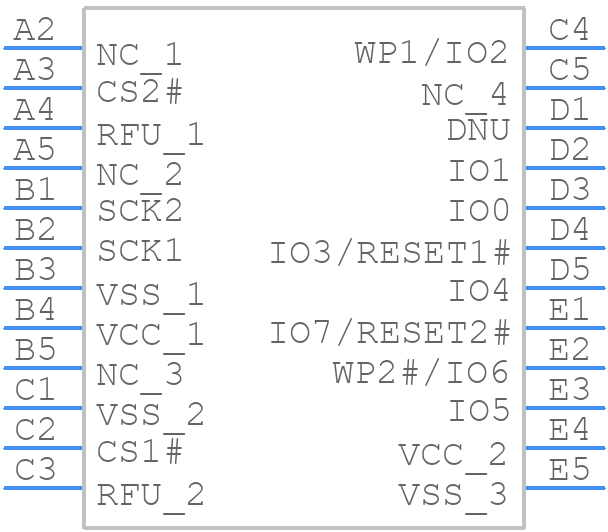 S79FS01GSFABHB210 - Infineon - PCB symbol