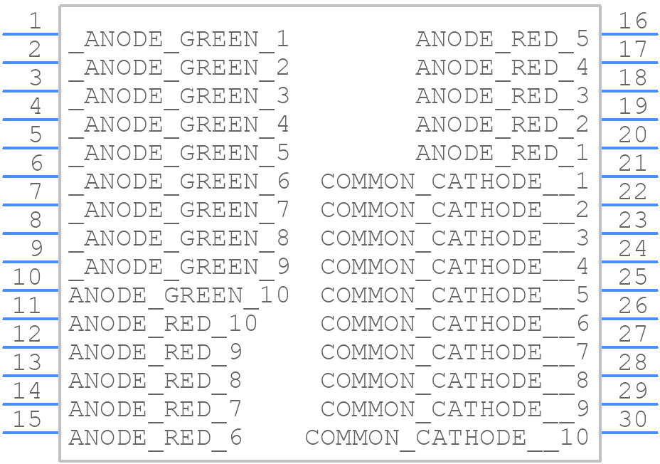 DC10EGWA - Kingbright - PCB symbol