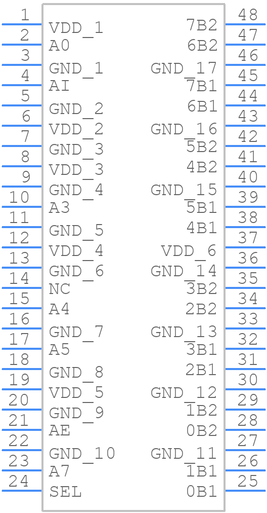 TS3L301DGG - Texas Instruments - PCB symbol