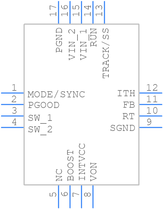 LTC3604EUD#PBF - Analog Devices - PCB symbol