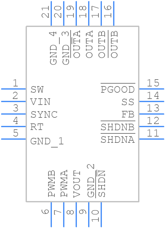 LT3572EUF#TRPBF - Analog Devices - PCB symbol