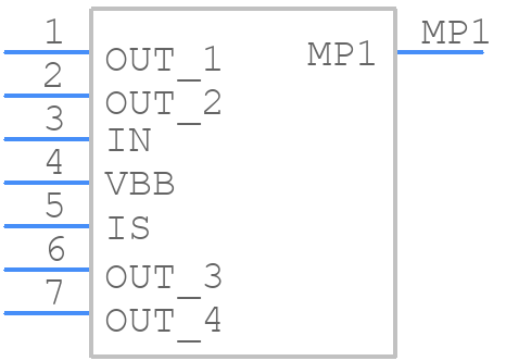 BTS50055-1TMA - Infineon - PCB symbol