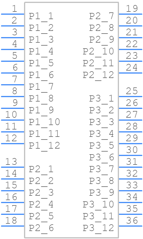 1510350003 - Molex - PCB symbol