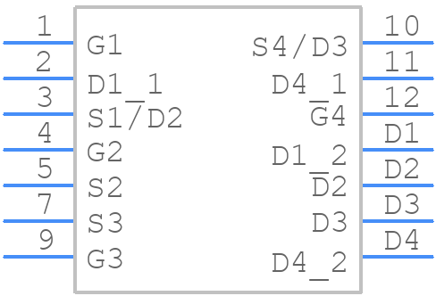DMHT3006LFJ-13 - Diodes Incorporated - PCB symbol