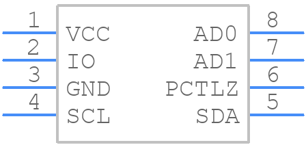 DS2482S-100+ - Analog Devices - PCB symbol