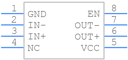 DS90LV001TMX - Texas Instruments - PCB symbol