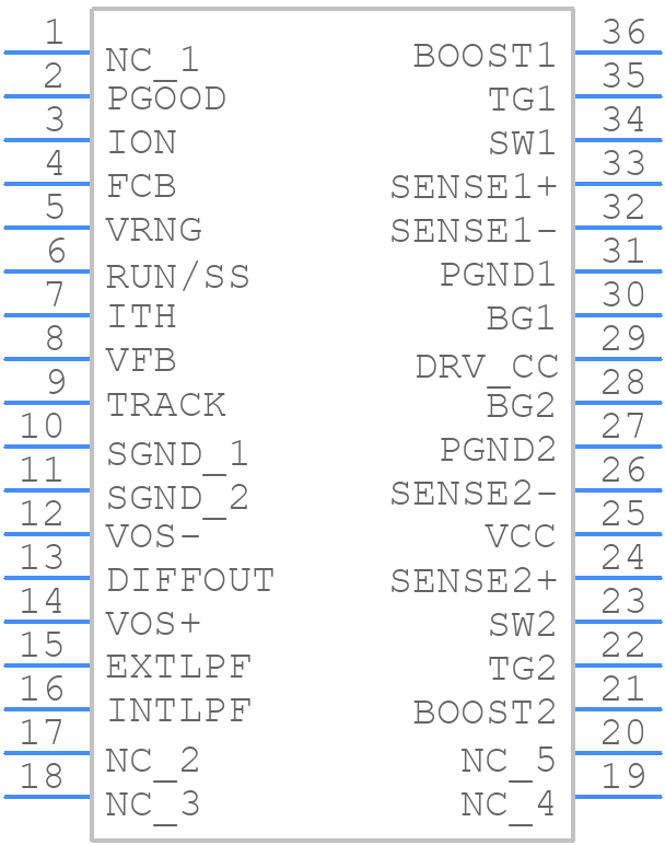 LTC3709EG#PBF - Analog Devices - PCB symbol