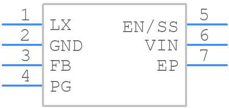 XC9267B75CER-G - Torex - PCB symbol