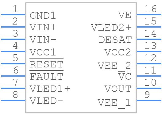 ACPL-38JT - Avago Technologies - PCB symbol