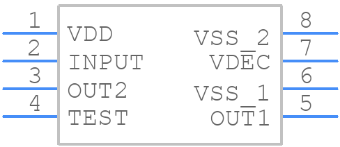 MLX90374GDC-ABC-200-SP - Melexis - PCB symbol