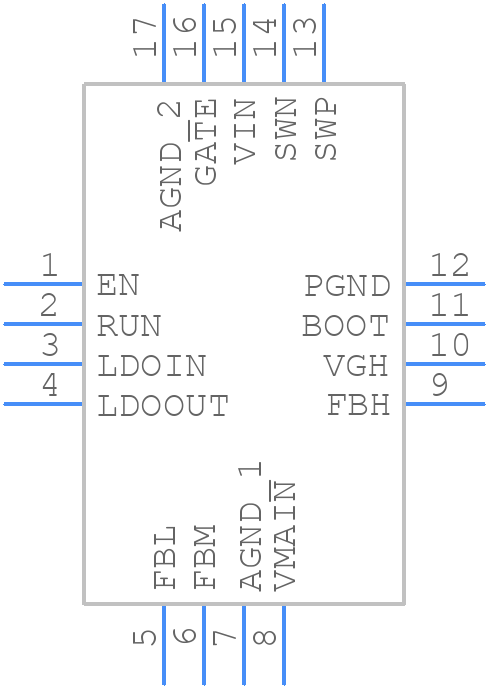 TPS65120RGTR - Texas Instruments - PCB symbol