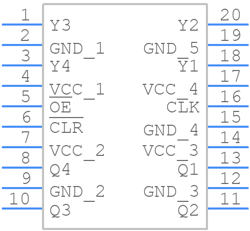 CDC339DBG4 - Texas Instruments - PCB symbol