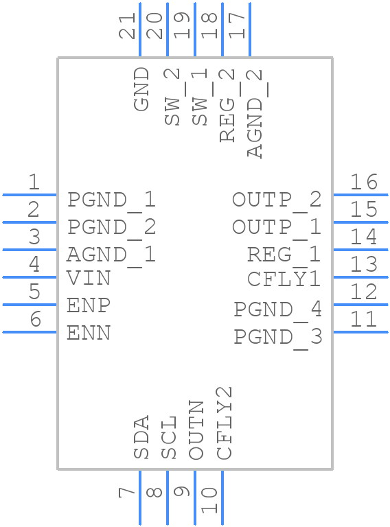 TPS65132WRVCR - Texas Instruments - PCB symbol