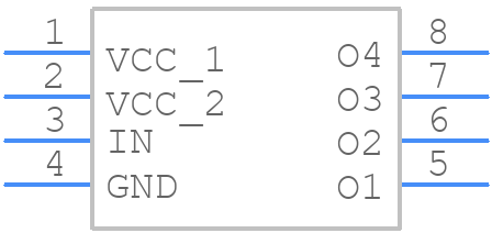 74FCT38074DCGI8 - Renesas Electronics - PCB symbol