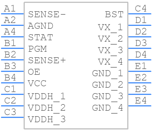 MAX38801HCS+ - Analog Devices - PCB symbol