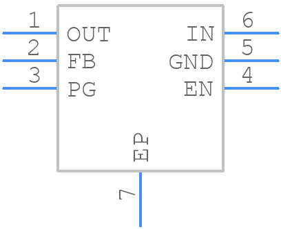 PTPS7A2633DRVR - Texas Instruments - PCB symbol