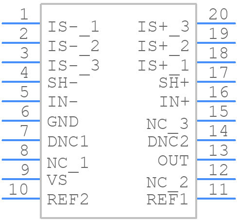 INA253A2QPWRQ1 - Texas Instruments - PCB symbol