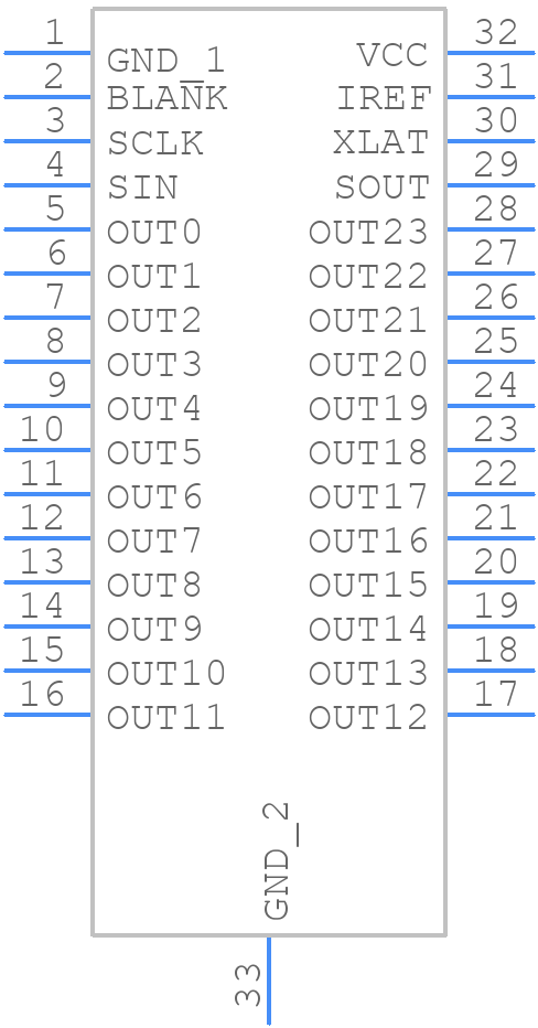TLC5947DAPR - Texas Instruments - PCB symbol