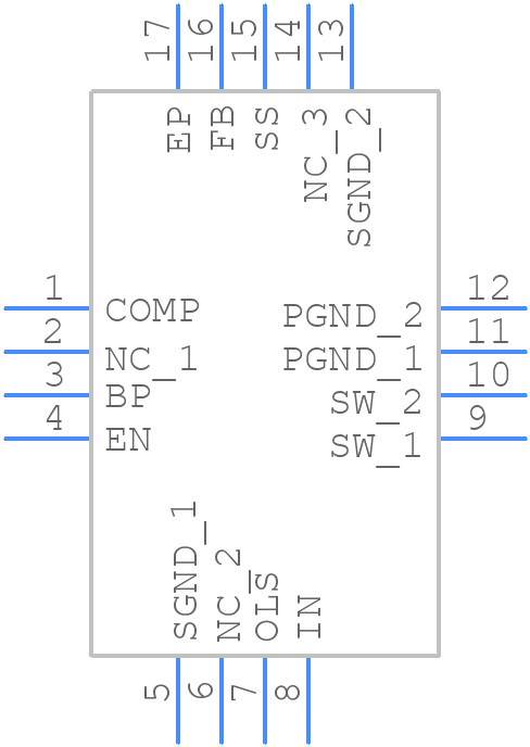 MP1517DR-LF-P - Monolithic Power Systems (MPS) - PCB symbol