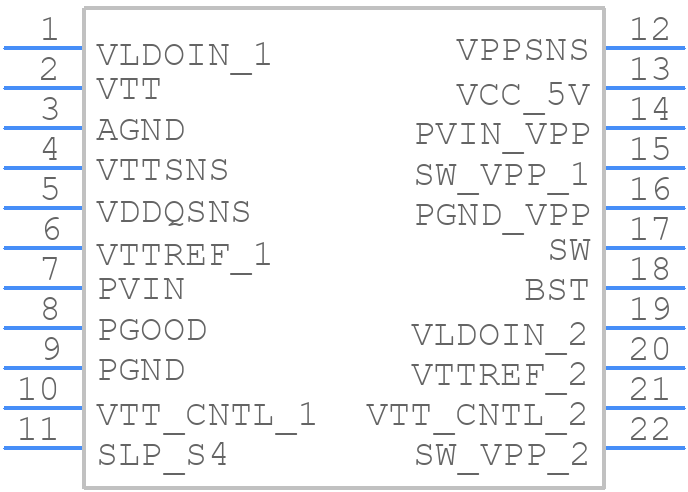 TPS65295RJER - Texas Instruments - PCB symbol