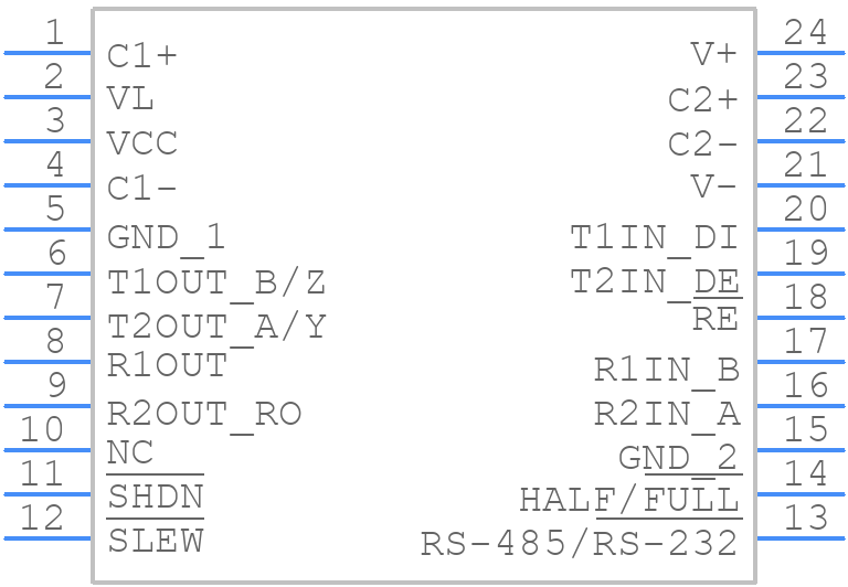 SP330EEY-L - MaxLinear, Inc. - PCB symbol