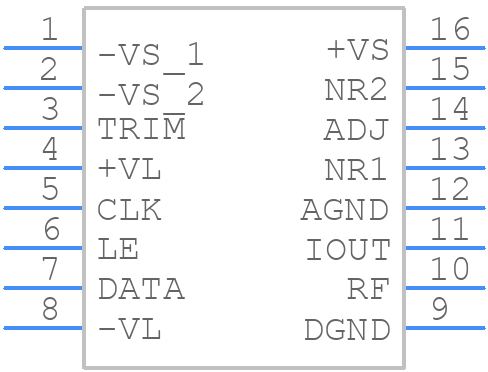 AD1862N - Analog Devices - PCB symbol