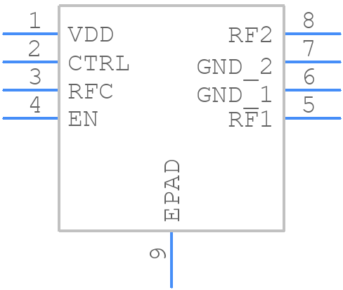 HMC349AMS8GTR - Analog Devices - PCB symbol