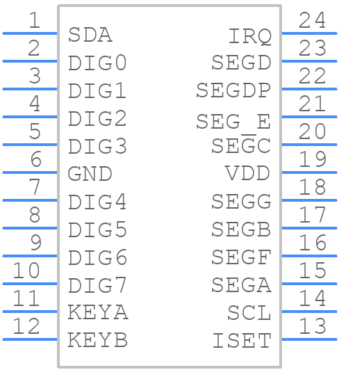AS1115-BSST - ams OSRAM - PCB symbol