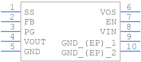LMZ21700SILT - Texas Instruments - PCB symbol