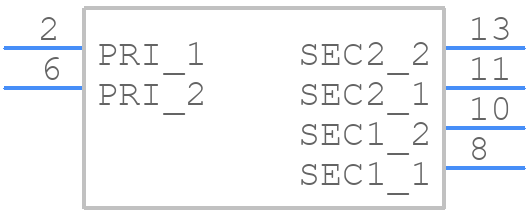 LT80R2-12AC-3124005 - CHAMPS TECHNOLOGIES - PCB symbol