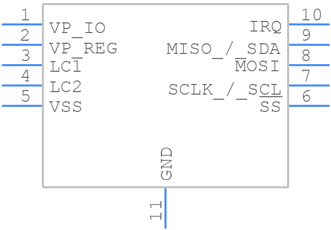AS3955-ATDM-S4 - ams OSRAM - PCB symbol