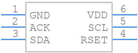 VEML6070 - Vishay - PCB symbol