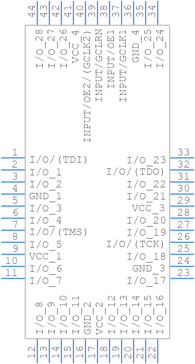 EPM7064STC44-10N - Intel - PCB symbol