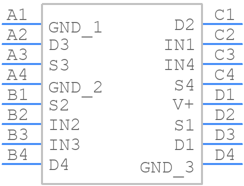 DG2501DB-T2-GE1 - Vishay - PCB symbol