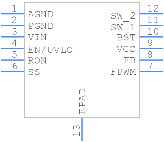 LM5160DNTT - Texas Instruments - PCB symbol