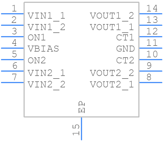 TPS22968DPUR - Texas Instruments - PCB symbol