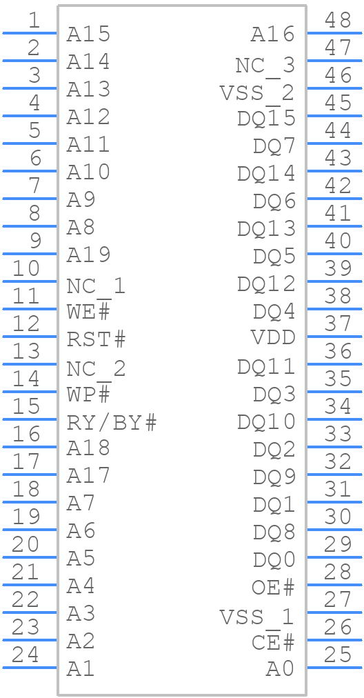 SST39VF1601C-70-4I-EKE - Microchip - PCB symbol