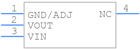 AMS1117-1.2 - Advanced Monolithic Systems - PCB symbol