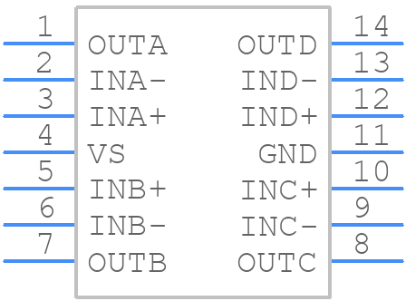 EL5444CS-T13 - Renesas Electronics - PCB symbol