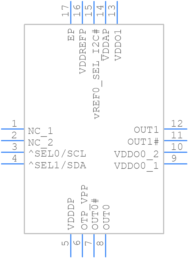 9FGV1006BQ505LTGI8 - Renesas Electronics - PCB symbol